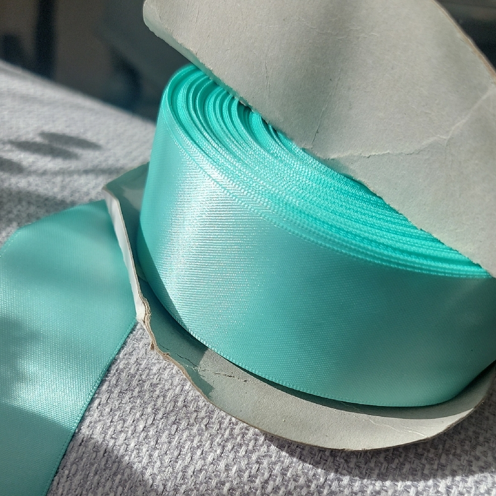 Aqua Satin Ribbon